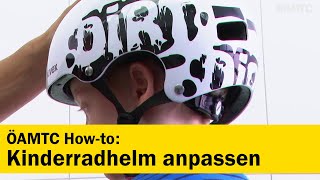 Tipps amp Tricks Kinder Fahrradhelm richtig anpassen  ÖAMTC [upl. by Salzhauer516]