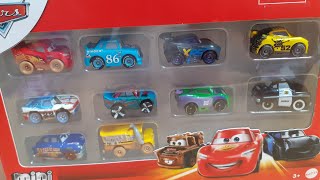 Disney Pixar cars mini racers george newwin 10 pack unboxing [upl. by Anhaj]