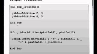 DB0107SU Datenbanken LE 01 Grundlagen von VBA und MS Access Teil 7 Modul Prozedur Funktion [upl. by Nnayt]