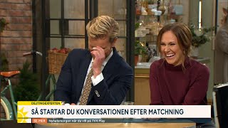 Skrattfest i studion efter Martins snuskiga missförstånd – ”Det var…  Nyhetsmorgon  TV4 amp TV4 Play [upl. by Schargel]