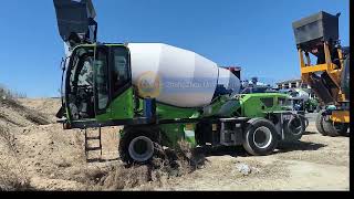 Self loading concrete mixer truck working video concretemixer readymixconcrete concretetruck [upl. by Henebry]