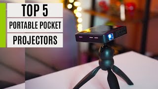 TOP 5 Best Portable Pocket Projectors 2024 [upl. by Naeerb]