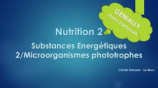 geniallyNUTRITIONpartie2PHOTOTROPHES [upl. by Gnohc]