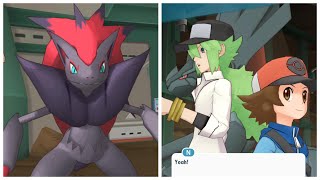 Pokemon Masters EX N Reunites with Hilbert amp Encounters a Zoroark Ideal Formula Story Event [upl. by Julide]