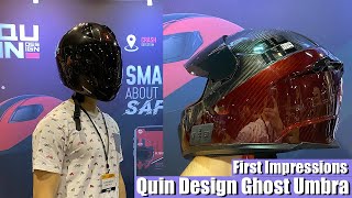 Safest Motorcycle Helmet of 2020 Quin Ghost Umbra  IMS Chicago [upl. by Kline62]