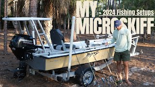 My Micro Skiff Walkthrough  2024 Fishing Setups Tour [upl. by Tezil293]