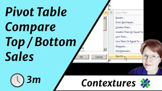 How to Compare Top and Bottom Products with Excel Pivot Table [upl. by Magner]