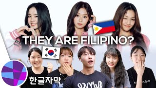 KOREANS SHOCKED BY 1ST FILIPINO KPOP LINE Elisia Gehlee Jin HyeonJu of UNIS  ELs Planet [upl. by Rodgiva452]