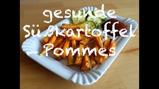 SÜßKARTOFFEL POMMES  LECKER amp VEGAN  High Carb Low Fat  Starch Solution  FITNESSIDDE [upl. by Herzen]