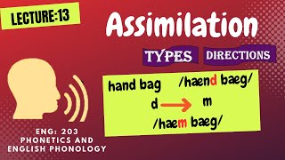 Assimilation in phonetics and phonology  Types of assimilation with examples [upl. by Akehs]