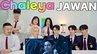 Kdrama actors reactions to Shah Rukh Khans Bollywood MV🇮🇳Chaleya🇰🇷UNNAMEofficial [upl. by Marrin153]