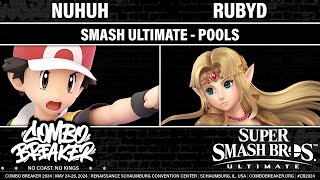 COMBO BREAKER 2024 POOLS  Nuhuh Pokemon Trainer vs RubyD Zelda  Smash Ultimate [upl. by Ittam]