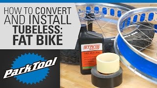 How to Convert amp Install Tubeless Tires on Fat Bikes [upl. by Nytsyrk]