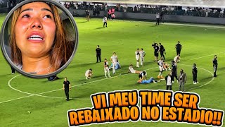 MEU TIME CAIU E VI UM CENÁRIO DE GUERRA  Santos 1X2 Fortaleza [upl. by Alrad]