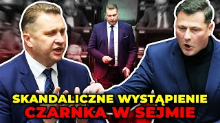 Skandaliczne wystąpienie Czarnka w Sejmie quotLudzie mają głos a nie Śmiszkiquot [upl. by Nauqe]