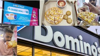 Dominos 4 course meal Best ever Dominos offers Just Rs 99 dominos dominospizza viral [upl. by Ramonda]