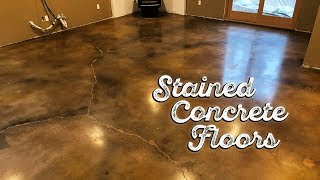 Stained Concrete Floors [upl. by Taite]