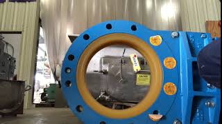 10quot diameter NEWCON Knife Gate Slurry Valve with resilient seat Unused [upl. by Ardelis]