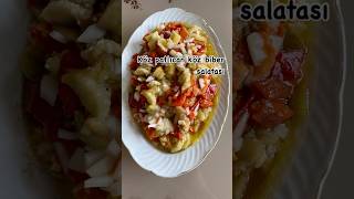 patlıcan biber food nefis salata BizimEvinYemekleripc8tq [upl. by Dexter637]