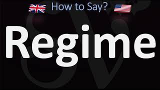 How to Pronounce Regime 2 WAYS UKBritish Vs USAmerican English Pronunciation [upl. by Anirak]