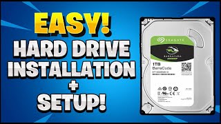 Internal Hard Drive Installation  Set Up Easy [upl. by Donnell]