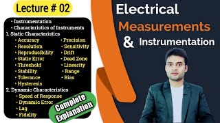 Instrumentation  Characteristics of Instruments  EMI  Lecture 02  2020  RPEducare [upl. by Lisbeth]