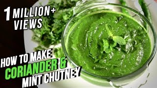 How To Make Coriander Mint Chutney  Easy Recipe By Ruchi Bharani  Basic Cooking [upl. by Ru343]