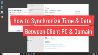 How to Synchronize Time and Date Between Client PC and Domain Controller Using Command Prompt [upl. by Enylcaj246]