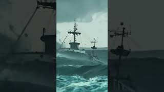 Ship Battles Fierce Storm Will It Escape tidalwave ship shipescape [upl. by Razaile]