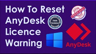 How To Reset AnyDesk Licence Warning [upl. by Ahsinauj]