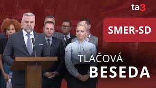 Tlačová beseda SMERSD [upl. by Ojeitak]