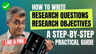 How to write research objectives [upl. by Yrrab]