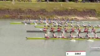 WC U23 ROWING 2009 Racice 8 FULL RACE [upl. by Trembly]