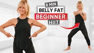 8Minute Standing Abs Lower Belly Fat Workout  BEGINNER [upl. by Airyk510]