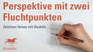 Übereckperspektive mit zwei Fluchtpunkten [upl. by Akimit342]