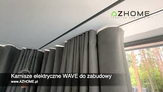 Karnisze elektryczne do biura i karnisze wave do zabudowy karnisze wave zasłony smarthome [upl. by Idell]