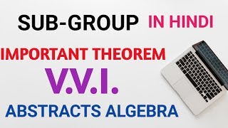 SubgroupABSTRACT ALGEBRA in hindi  subgroup  group theory  BSc 2nd year maths [upl. by Katrinka]