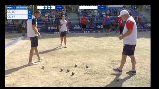 petanque 2024Championnat de France triplette mixte MOROTTIALEXISTHIERRY80 vs CD 87 [upl. by Linis928]