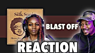 COUPLE REACTS  Bruno Mars Anderson Paak Silk Sonic   Blast Off  REACTION [upl. by Wieche]