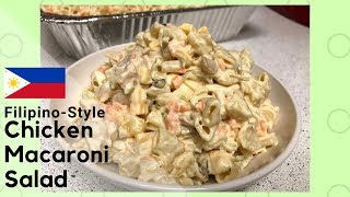 Chicken Macaroni Salad Filipino Style [upl. by Noryb]