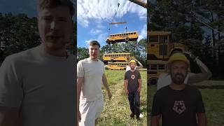 Dual buss🥱🥱🥱🌹 automobile schoolbus funny yellowschoolbus comedy challenge prank superboy [upl. by Octavie]