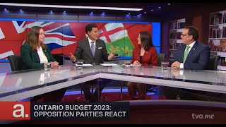 Ontario Budget 2023 Opposition Parties React  The Agenda [upl. by Loughlin]