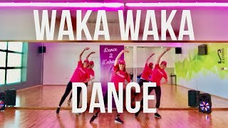 Shakira Waka Waka Kids Dance Warm Up Routine  Dance 2 Enhance Academy [upl. by Caundra]