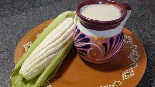 A que sabe tulyehualco riquísima receta de atole de elote delicioso riquísimo y super cremoso😋👍 [upl. by Eadnus]