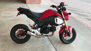 2019 Honda Grom Vance and Hines FULL EXHAUST  IdleRev [upl. by Dunseath625]