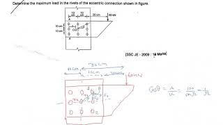 STEEL STRUCTURE ECCENTRIC CONNECTION USING RIVETS THEORY WITH QUESTION FOR SSC JE MAINS  IES MAINS [upl. by Raymond]