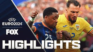 Romania vs Netherlands Highlights  UEFA Euro 2024  Round of 16 [upl. by Arabele]