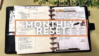 Monthly Planner Reset  October Setup in my Franken Planner Discbound [upl. by Pillyhp]