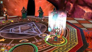 Wizard101 new malistaire cutscene and solo battle part 1 [upl. by Ecirrehs]