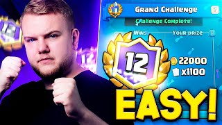 HOW TO WIN YOUR FIRST GRAND CHALLENGE IN CLASH ROYALE [upl. by Lubow]